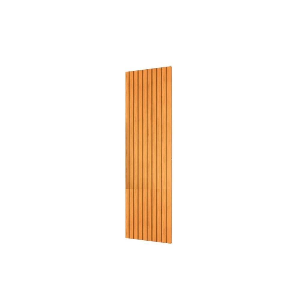 Painel de Sala Ripado Módulo Extensor sem Portas sem Gavetas MDF 40CM Marrom DJ Móveis