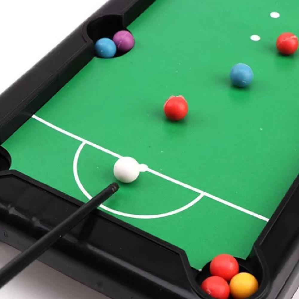 Jogo de Sinuca Mini Mesa de Snooker com 21 Peças para Coordenação e Diversão Branco Yeet 17,5CM 21