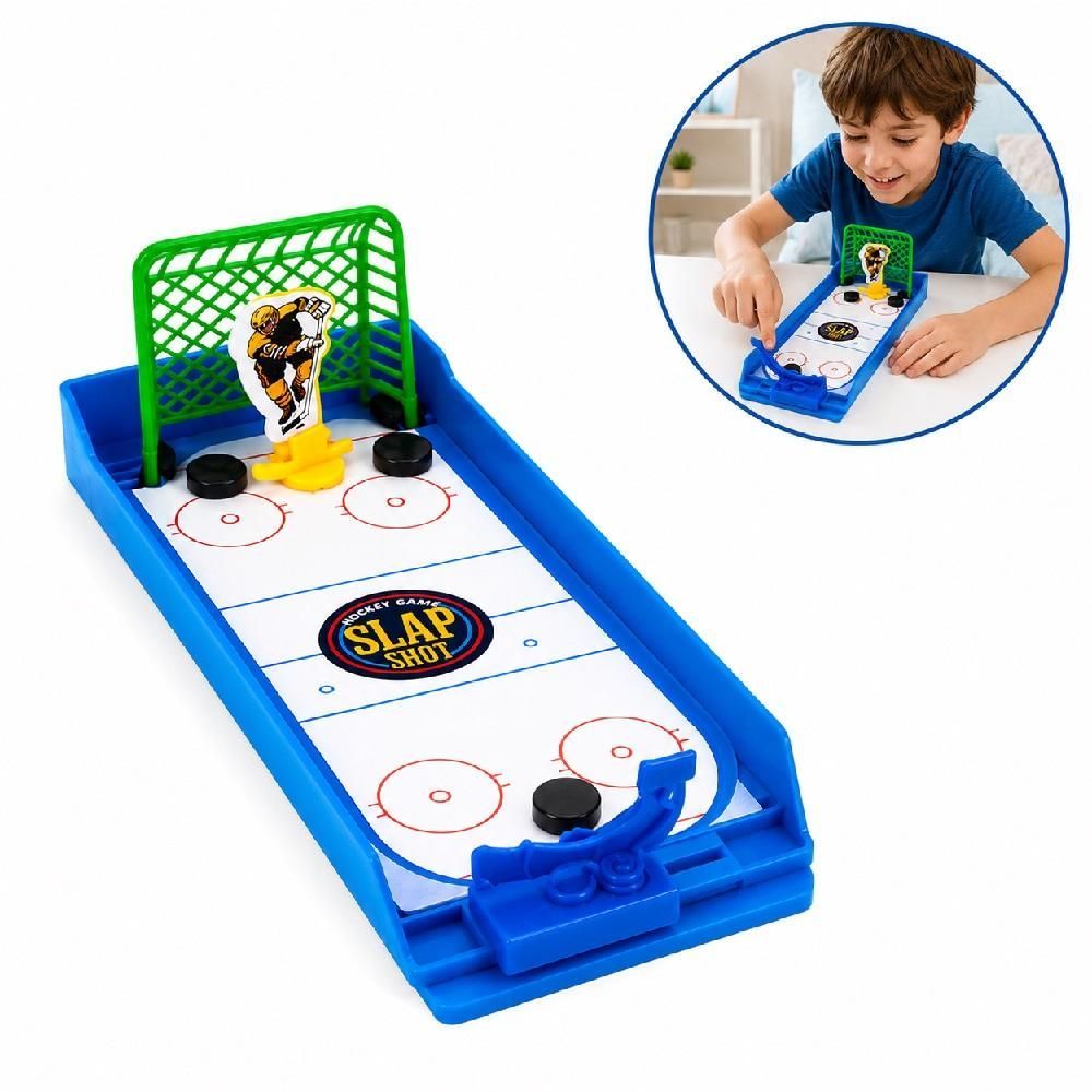 Jogo de Mesa Infantil Hóquei no Gelo para Desenvolver Coordenação e Reflexos Branco Yeet 21CM
