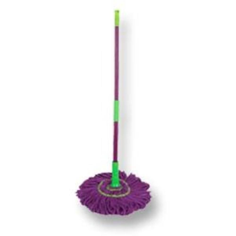 Esfregão Mop Giratório Twist 3 em 1 com Sistema de Auto Torção Microfibra para Limpeza de Pisos Cinza Yeet 30CM
