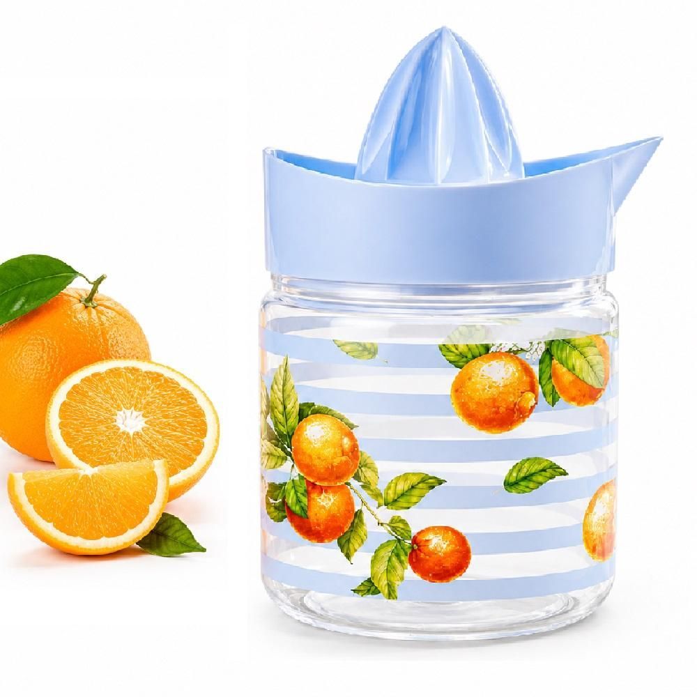 Espremedor Manual Laranjita para Frutas Cítricas em Polipropileno BPA Free com Bico Dosador Cozinha Laranja Yeet 11CM 1L