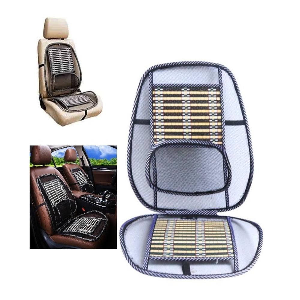 Encosto Lombar Ergonômico em Malha para Carro e Cadeira de Escritório Tela Mesh Base Fixa com Suporte Preto Yeet 50CM