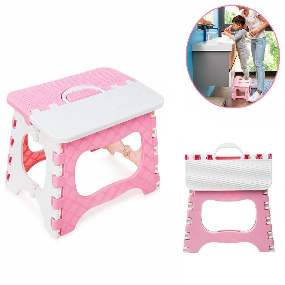 Banquinho Dobrável Multiuso em Plástico Resistente para Camping Viagens e Áreas Externas Yeet 25CM