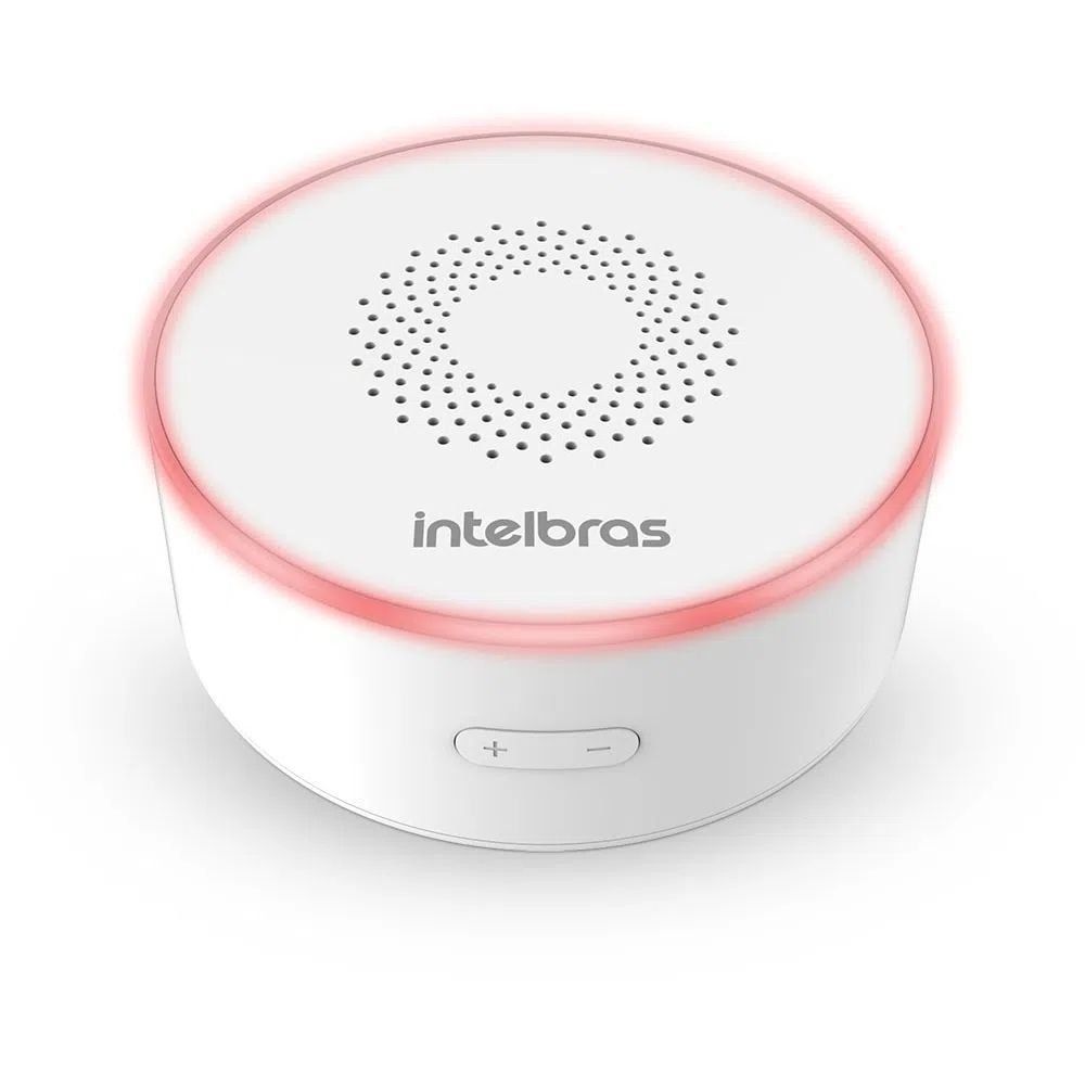 Sirene Smart ISI 1001 com Alarme Visual e Sonoro 100 Db com Bivolt Branco Intelbras 8CM