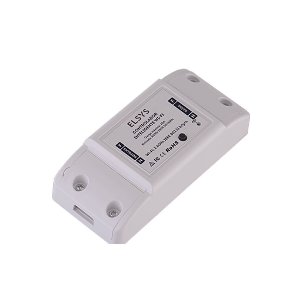 Controlador Inteligente Epgg21 com Wi-Fi 2.4 Ghz para Automação Residencial Branco Elsys