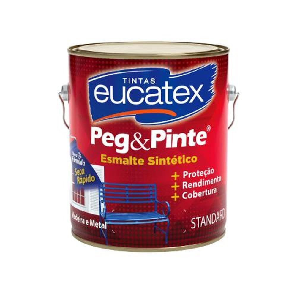Tinta Standard Esmalte com Acabamento Brilhante e Alta Resistência Azul Eucatex 3,6L