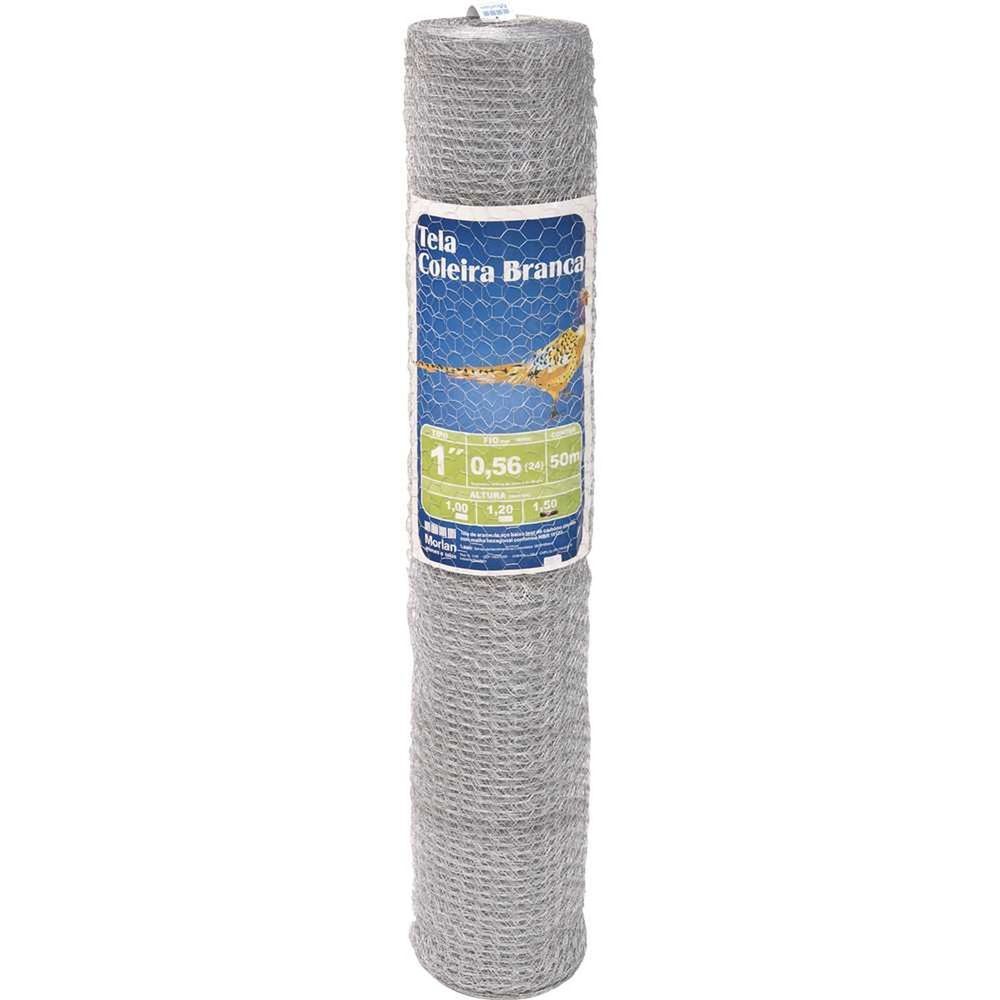 Tela Metálica Hexagonal Pinteiro Malha 1 Bwg 24 para Cercar Pequenas Aves com Alta Resistência e Acabamento Galvanizado