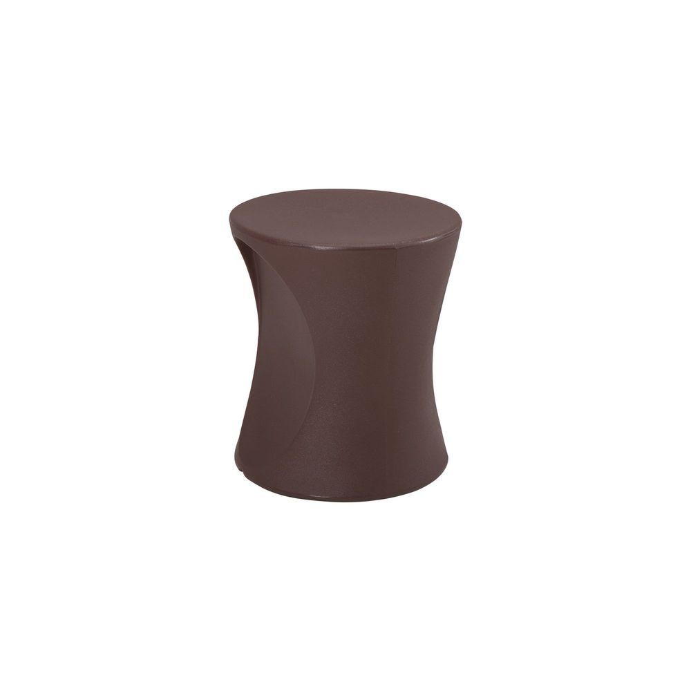 Banco Bongo 1 Lugar em Polietileno Marrom Café com Design Contemporâneo Tramontina 70CM 160KG