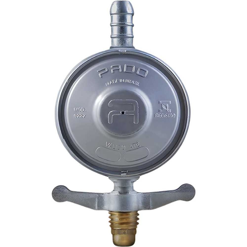 Regulador de Gás 58321868 com Vazão de 1KG-H para Uso Doméstico em Butijões Até 13KG Bivolt Pado