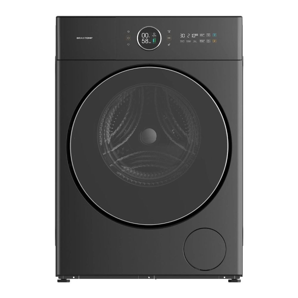 Lava e Seca Brastemp BNQ14AS 14kg 8kg B= Smart Titanium 110V
