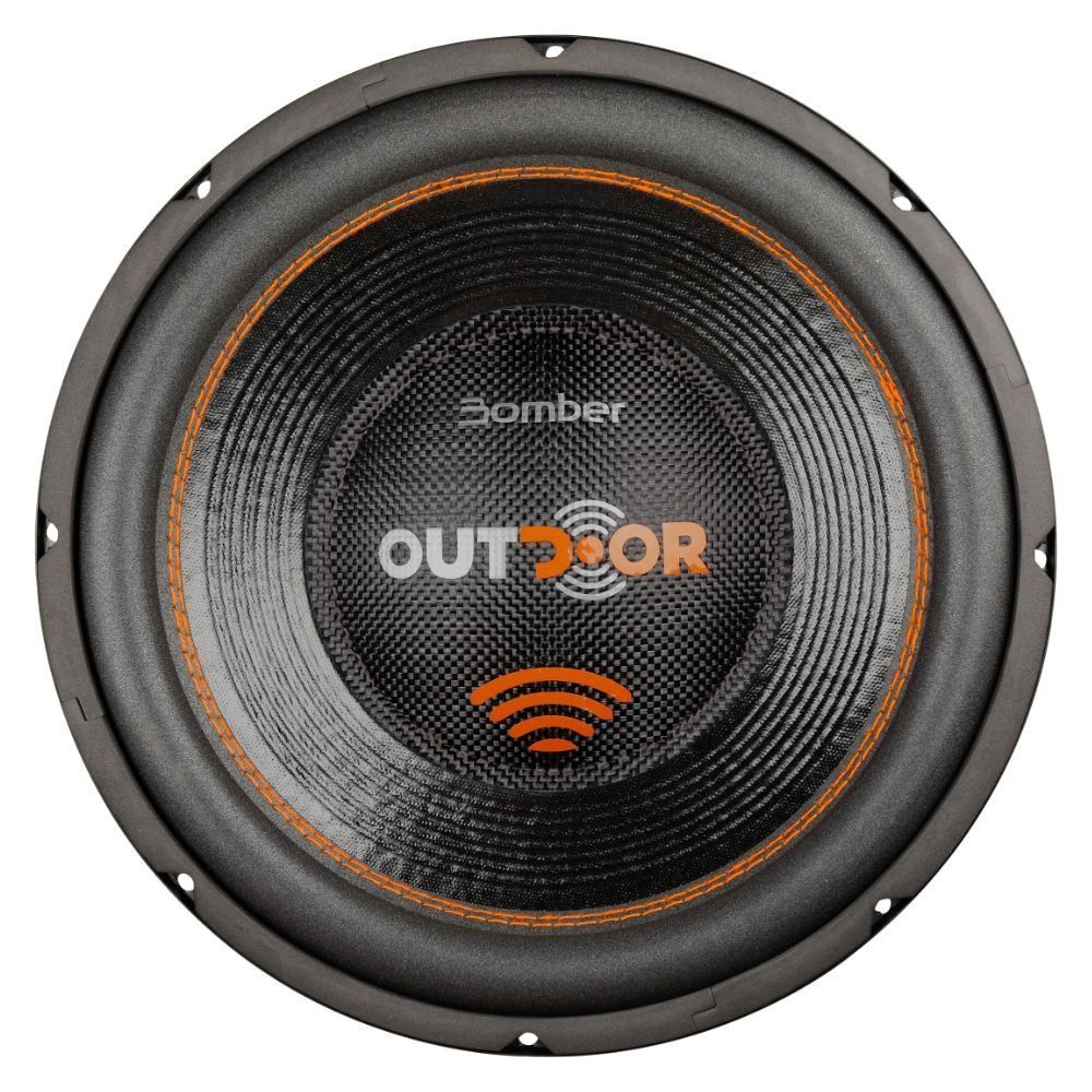 Subwoofer Bomber Speakers Subwoofer Outdoor 12 500W RMS 4R Preto para Som Automotivo