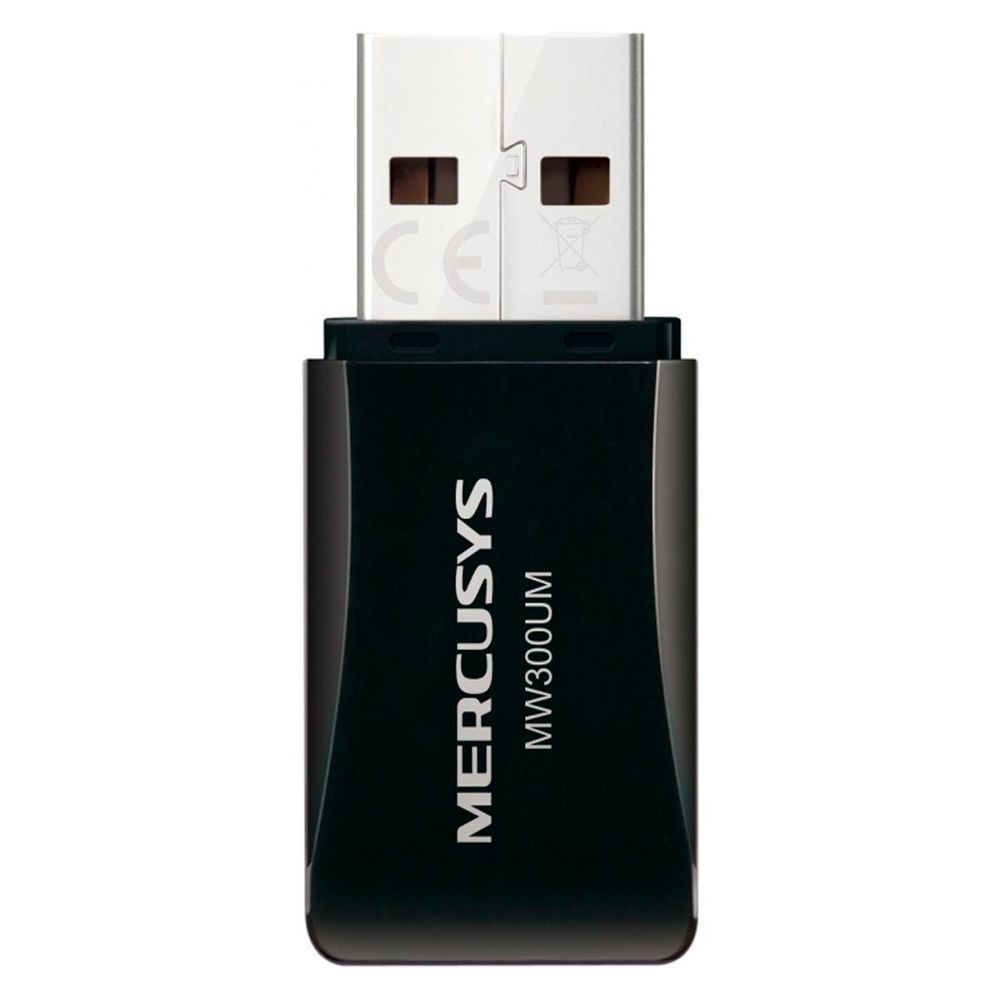 Adaptador USB Wireless MW300UM Conexão Wi-Fi 300Mbps Antena Interna Mercusys
