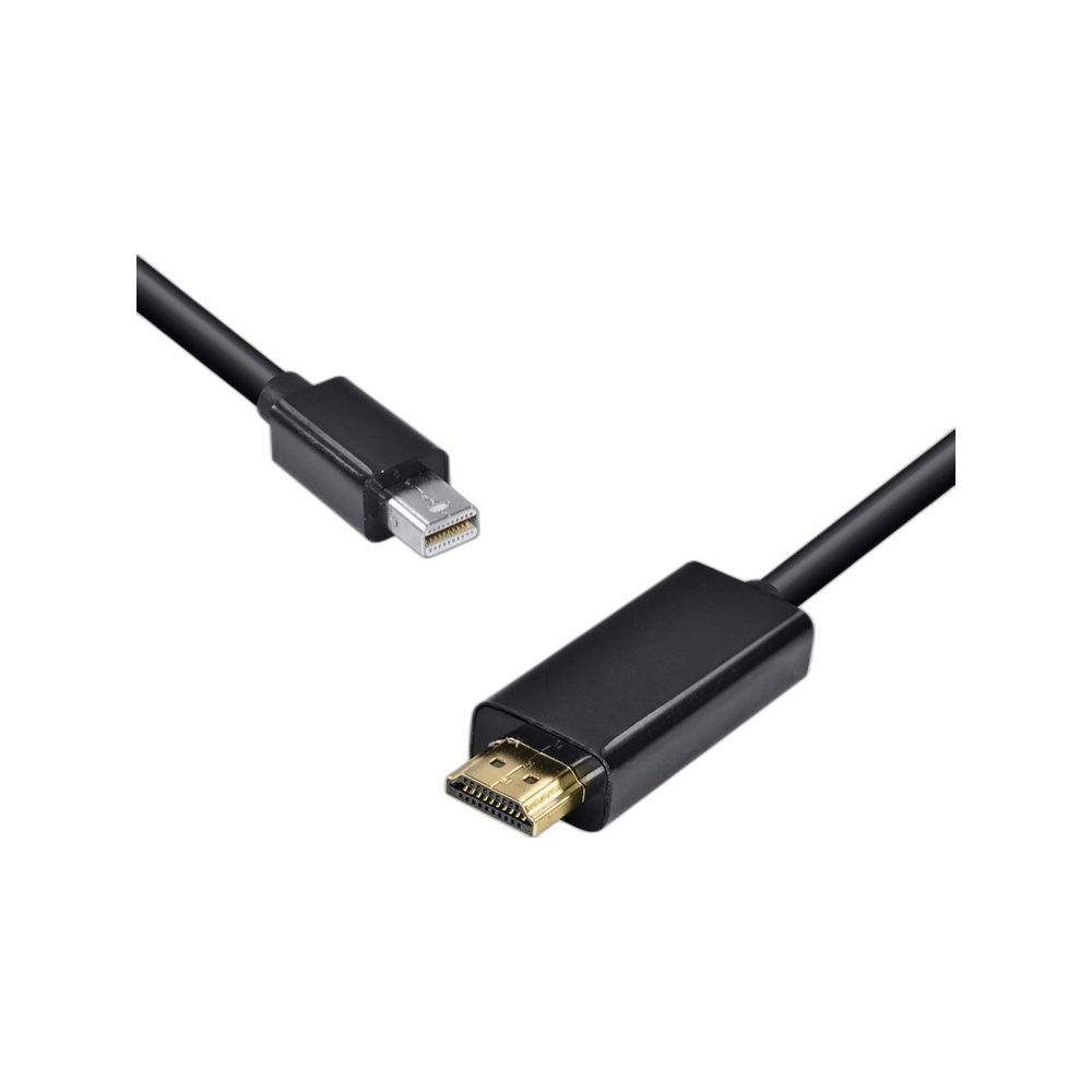 Cabo Mini Displayport HMDP-2 para HDMI 1080p 3D Audio 7.1 Canais 10.2Gbps Vinik 2M