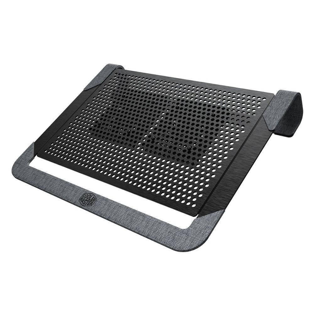 Base para Notebook U2 Plus V2 com Dois Ventiladores de Resfriamento Móveis 80MM em Alumínio Preto Cooler Master 266CM