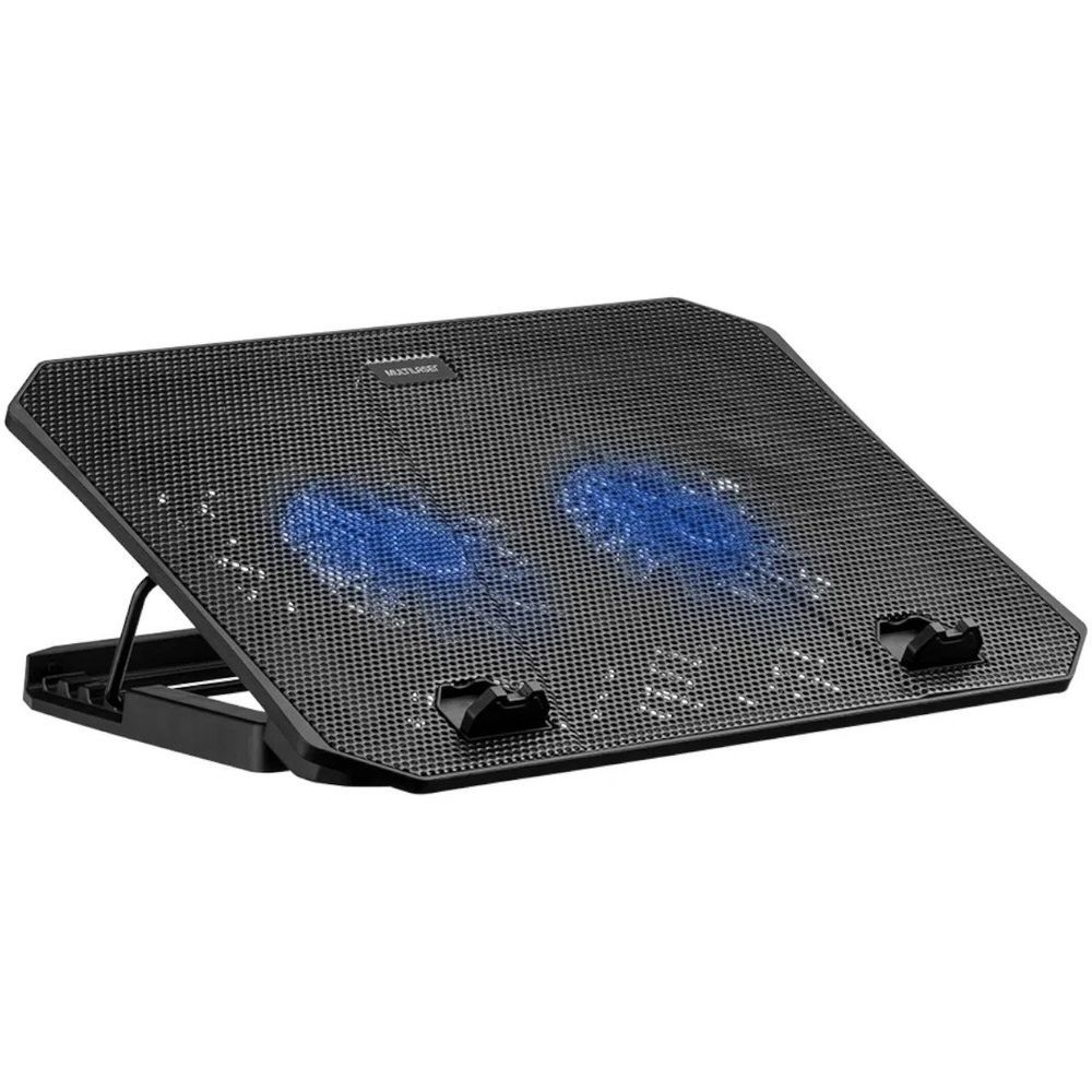 Base para Notebook AC392 com Dual Fan e 4 Ajustes de Altura Preto Multi 27.5CM