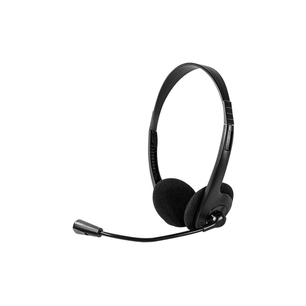 Headset Multi HF100 com Fio Microfone Flexível 100MW Conexão P2 Cabo 180CM Preto