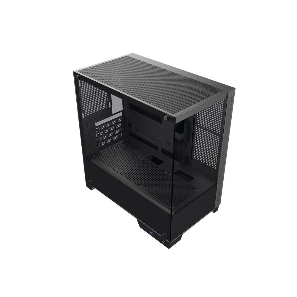 Gabinete Gamer Twr Black Vulcan Mid Tower Mini ITX Aço com Suporte para Watercooler Preto Pcyes 228CM