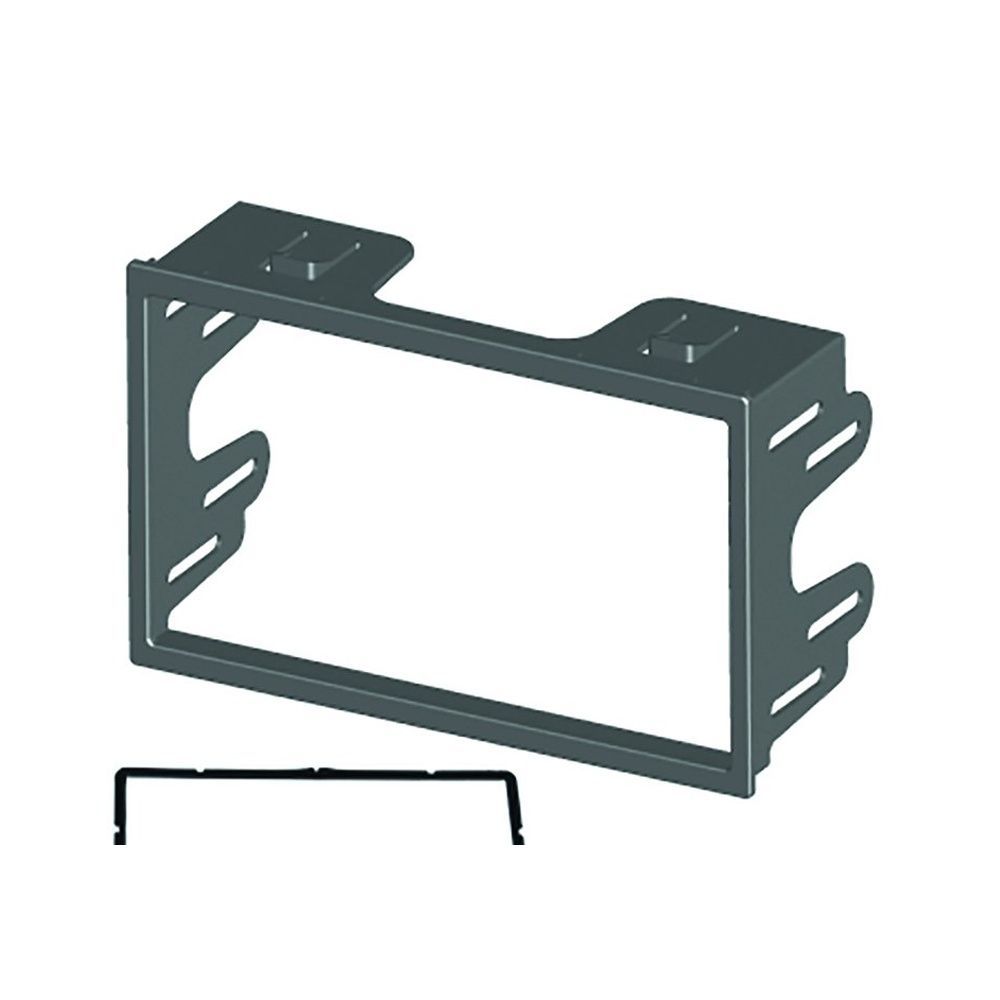 Moldura 2 DIN para Polo Golf Fox Ecosport Fiesta Modelo 4052 Compatível com VW e Ford Prata Padrão Japonês Chinês Fiamon