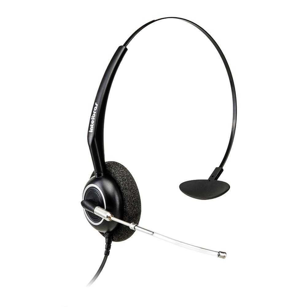 Headset Intelbras THS 55 Monoauricular USB com Controle de Volume e Tecla Mudo Preto