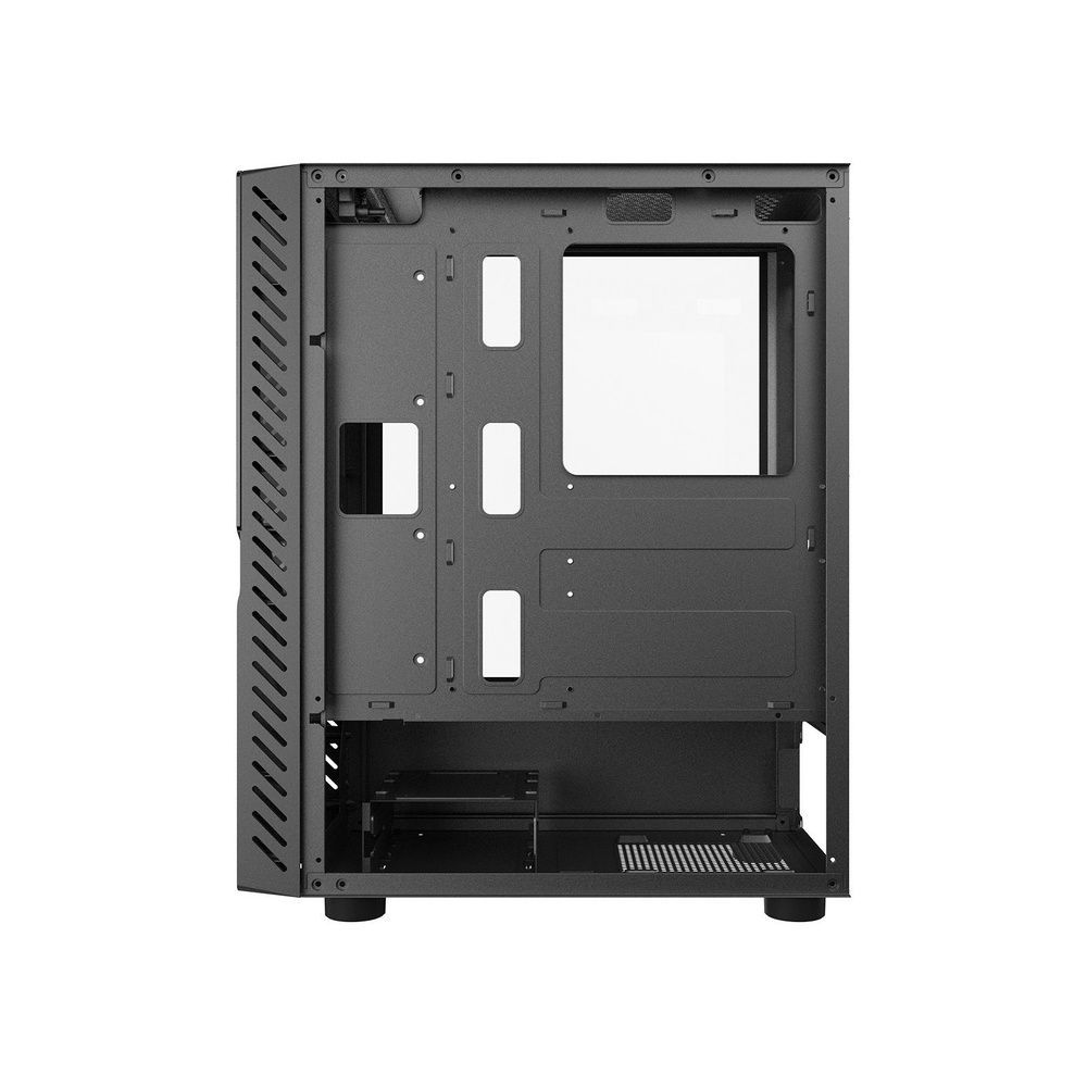 Gabinete Gamer Vulcan Black Mid Tower ATX Aço com Vidro Temperado Preto Pcyes 20CM