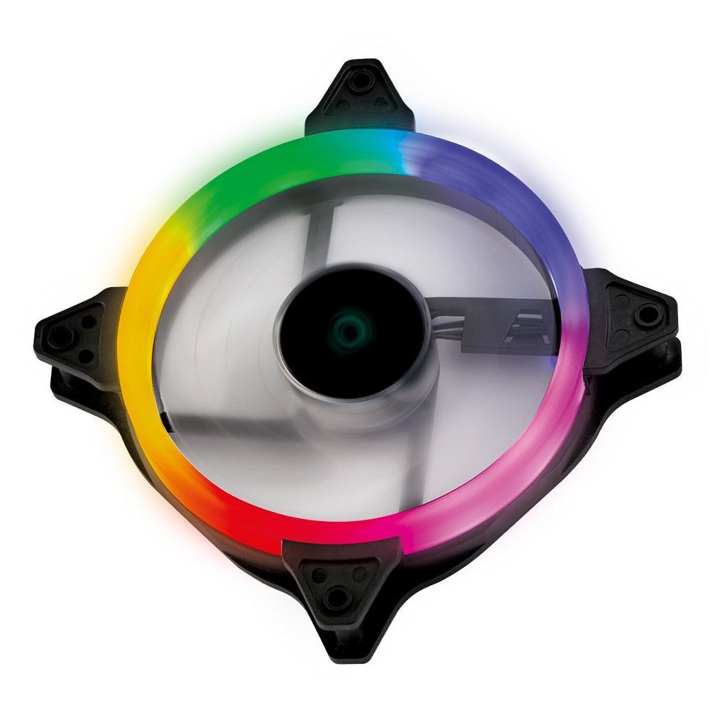 Fan-Cooler para Gabinete V.ring 5.0 Full Halo com LED Fixo 5 Cores e Operação Silenciosa Transparente Vinik 120CM