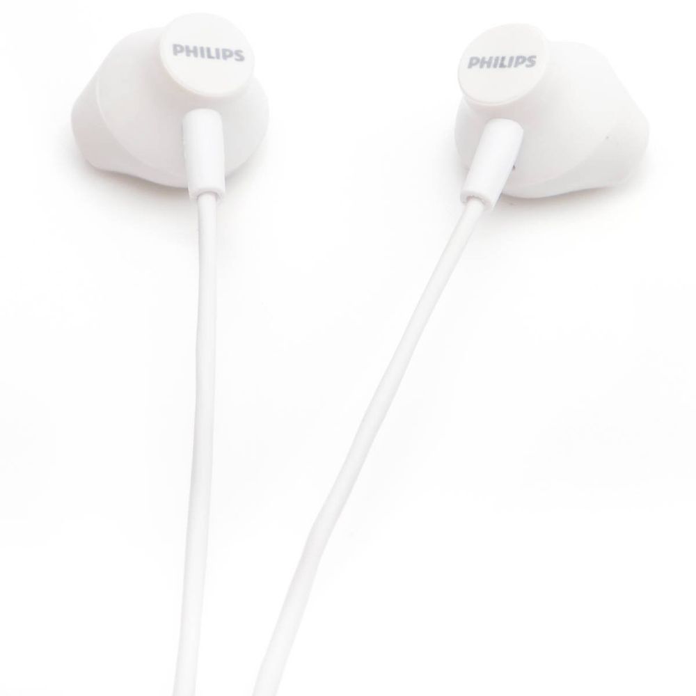 Fone de Ouvido Intra-auricular Philips TAUE101WT-00 Graves Fortes Driver 14,2MM com Microfone no Fio Branco
