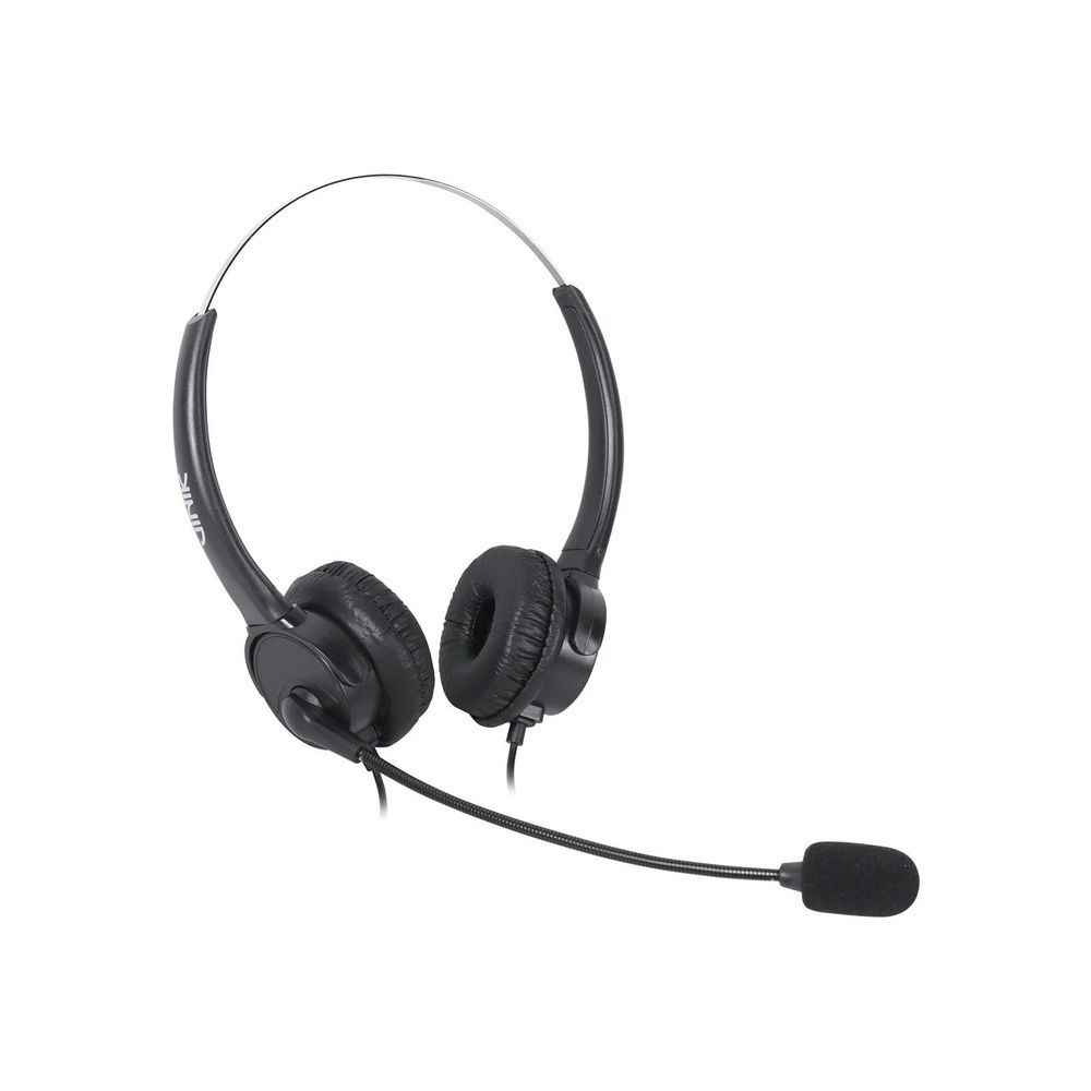 Headset Vinik VK500RJ9 Comunicação Profissional Alto-falantes 28MM Microfone Omnidirecional Preto 1 Unidade 1,5M