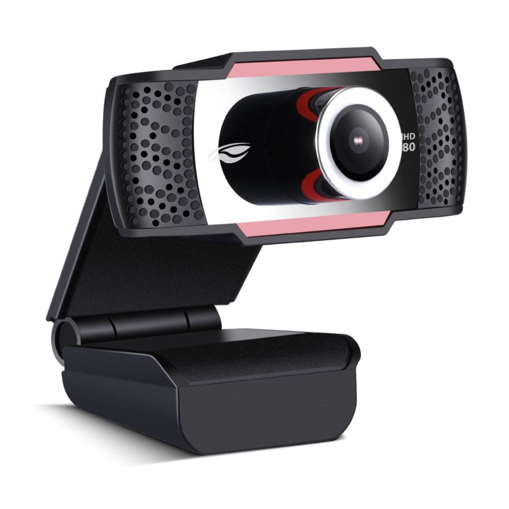 Webcam WB-100BK Full HD 1080p com Microfone Embutido e Redução de Ruído Preto C3tech 8.8CM
