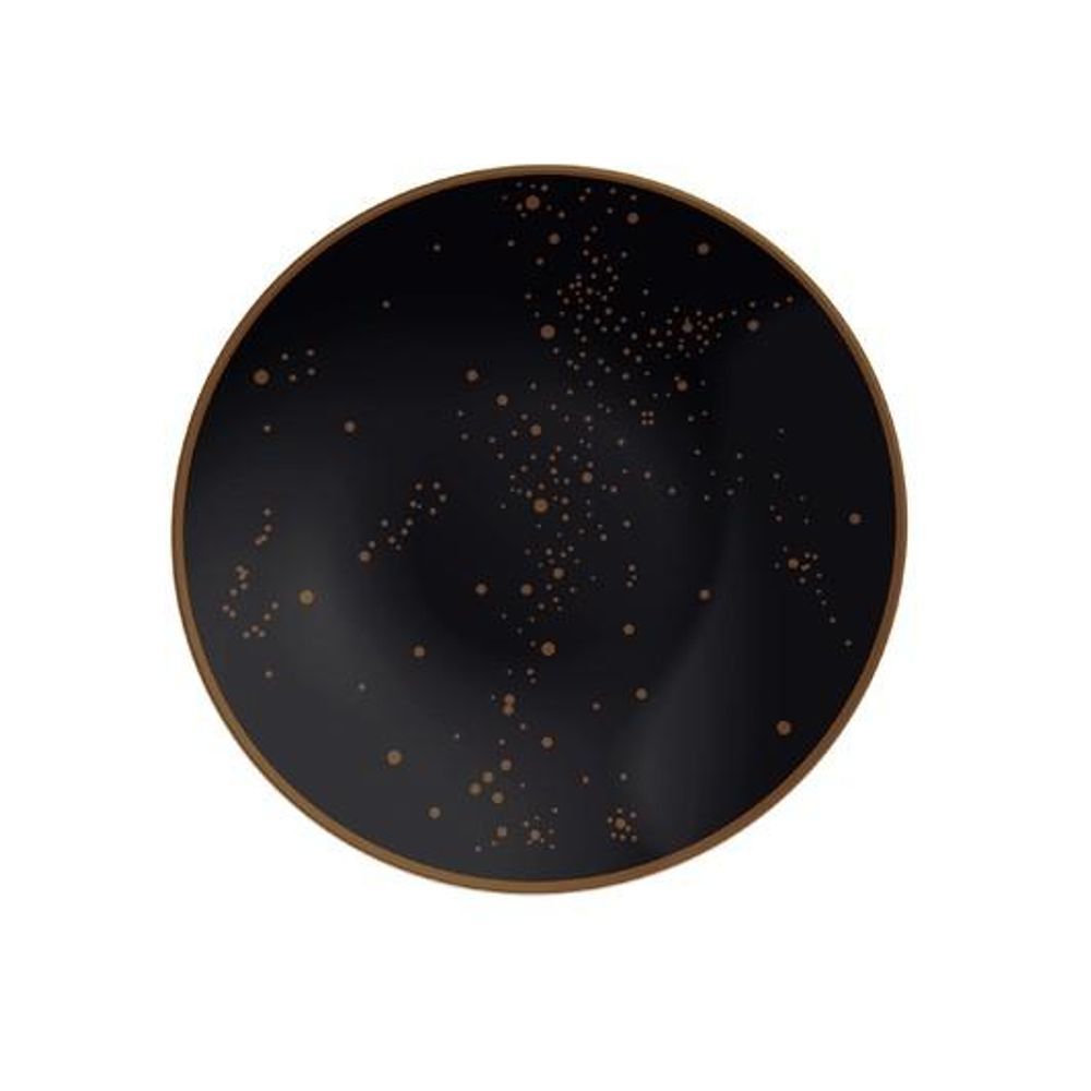 Prato Sobremesa Valentina Decorado 1 Peça Porcelana Sofisticado para Uso Diário Estrelado Tramontina 21CM
