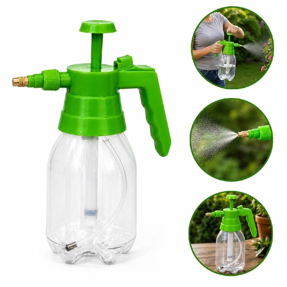 Pulverizador Manual de Pressão 1,5L com Jato Regulável para Jardinagem e Higienização Bivolt Yeet 17,5CM