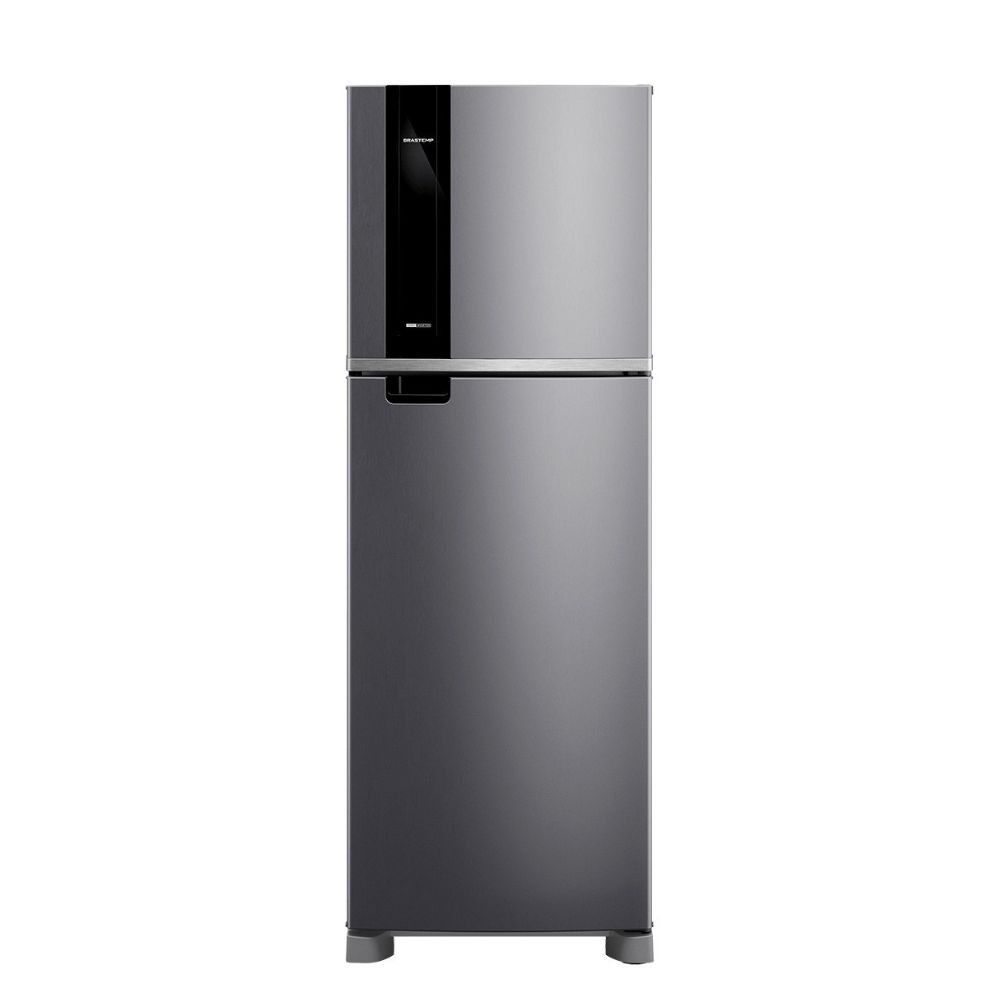 Refrigerador Brastemp Duplex Frost Free Inverter 380L Painel Digital Externo BRM46MK Inox 110V