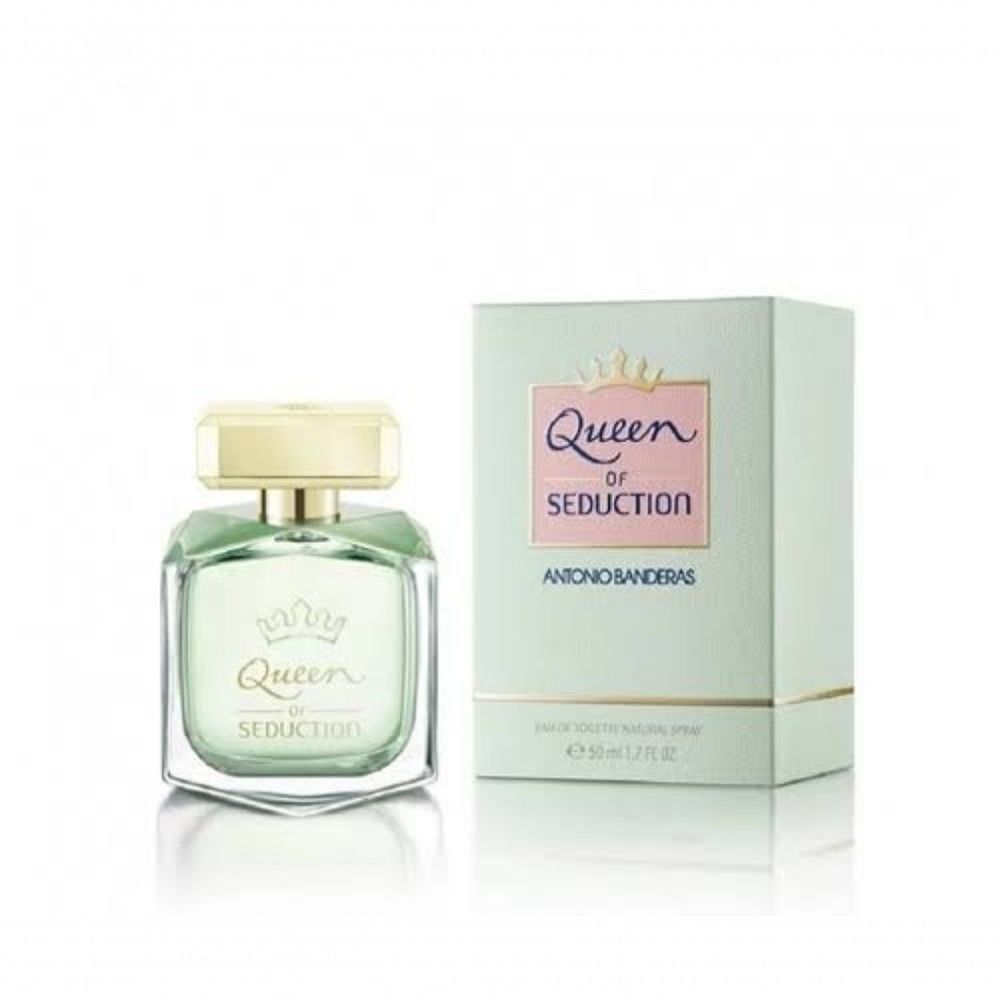 Perfume Queen Of Seduction Feminino Eau de Toilette Floral Frutal com Acordes Aquáticos 80ML Antonio Banderas