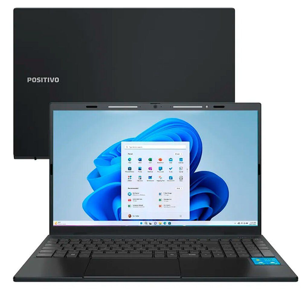 Notebook Vision C15M Intel Celeron Dual Core 4GB 128GB EMMC 15.6" Windows 11 Home Positivo