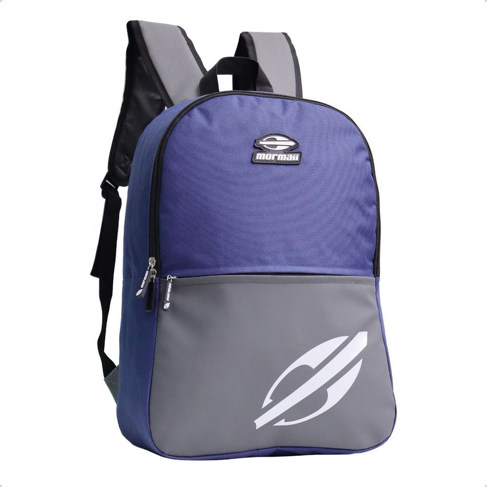Mochila Mormaii Casual com Compartimento para Notebook 23L Azul e Cinza Unissex