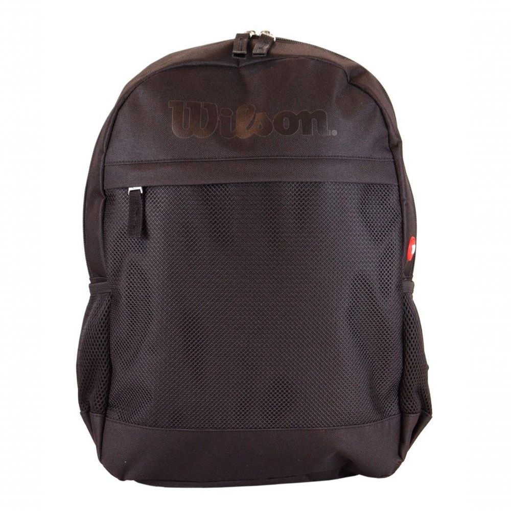 Mochila Masculina Wilson Reforçada 100% Poliéster Preto com Compartimento para Notebook Até 15,6 Polegadas Masculino
