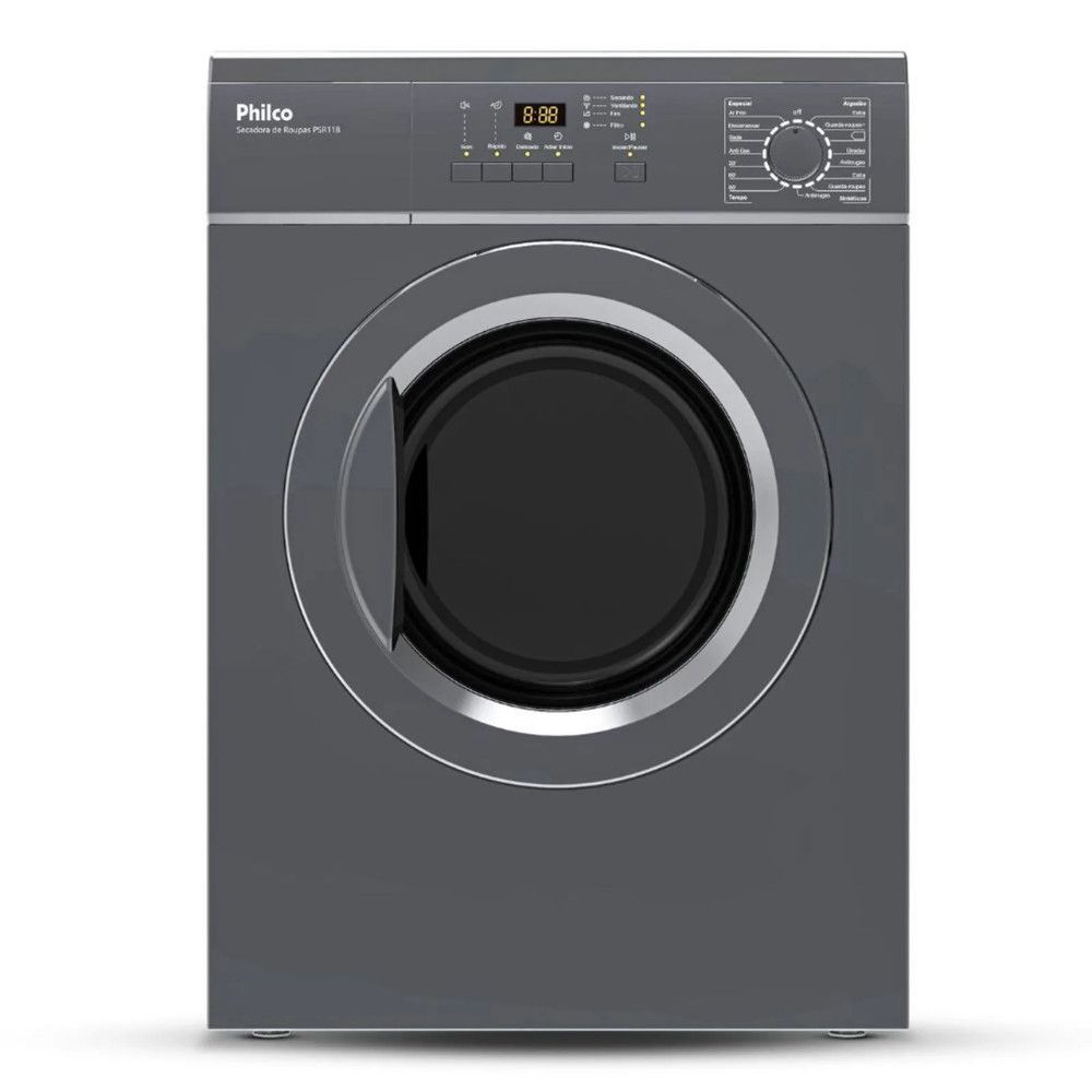 Secadora de Roupas Piso Philco PSR11B 11KG 15 Programas Digital Branco 220V