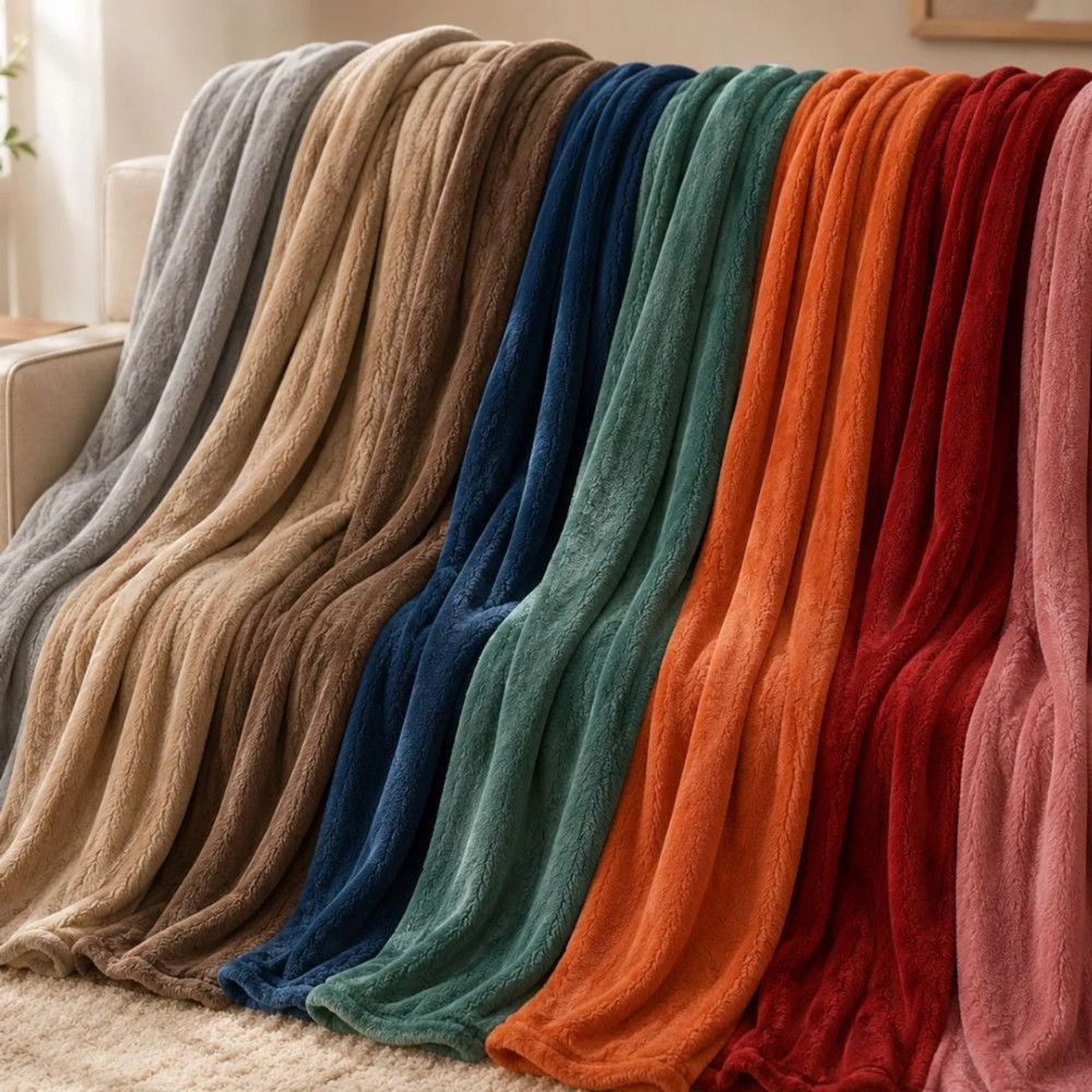Manta Casal 10264 100% Poliéster Microfibra Antialérgica Lisa 180x220CM Corttex