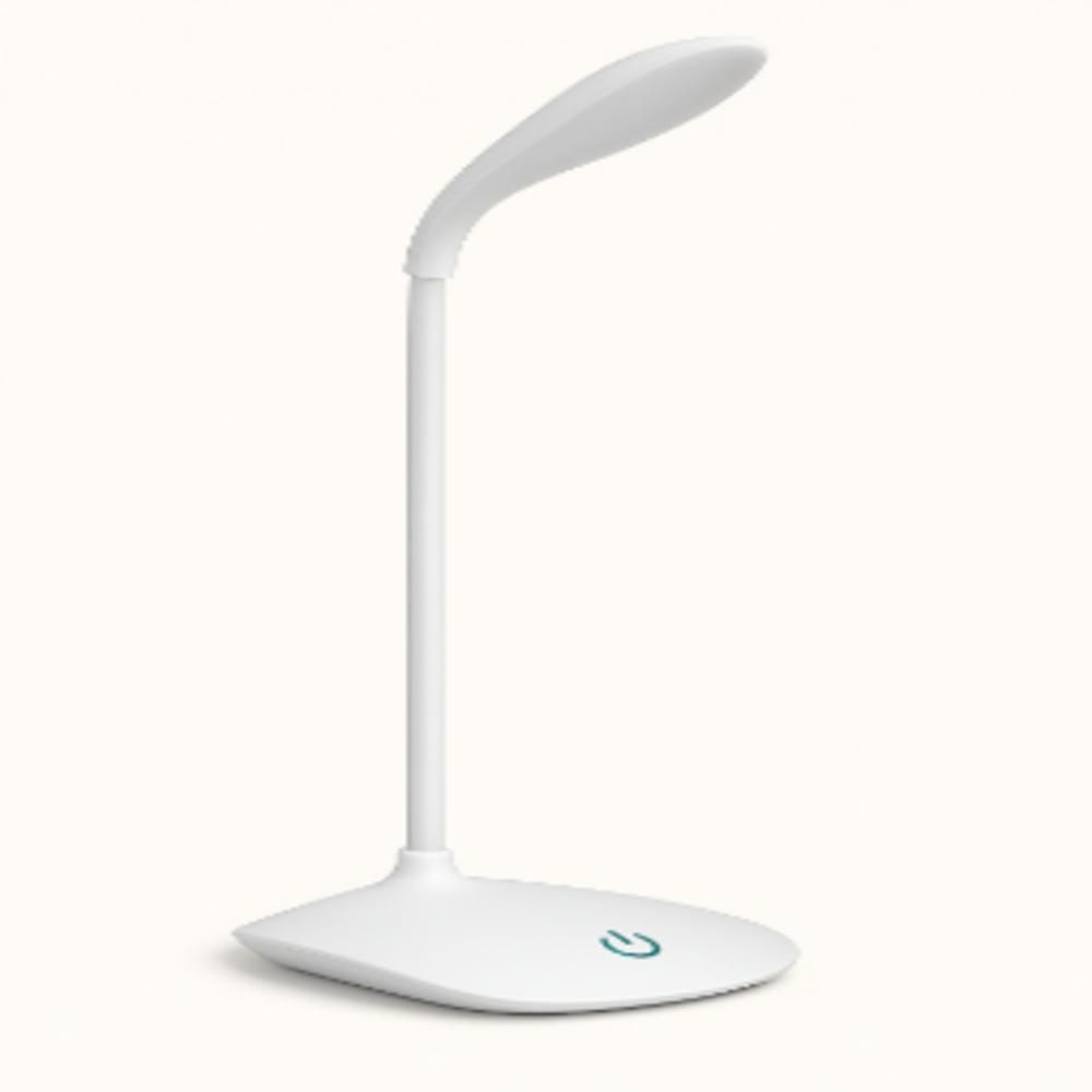 Luminária de Mesa Toutch com LED Recarregável USB e Haste Flexível Branca Yeet 11CM