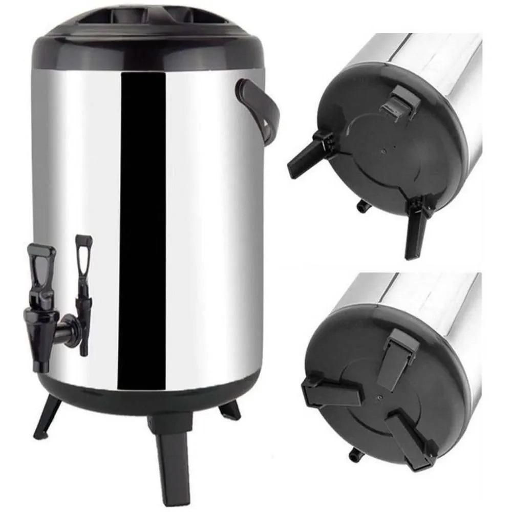 Garrafa Térmica Garrafa Térmica Botijão para Café Chá Água e Sucos Aço Inox com Torneira Uso Doméstico Inox Yeet 8L