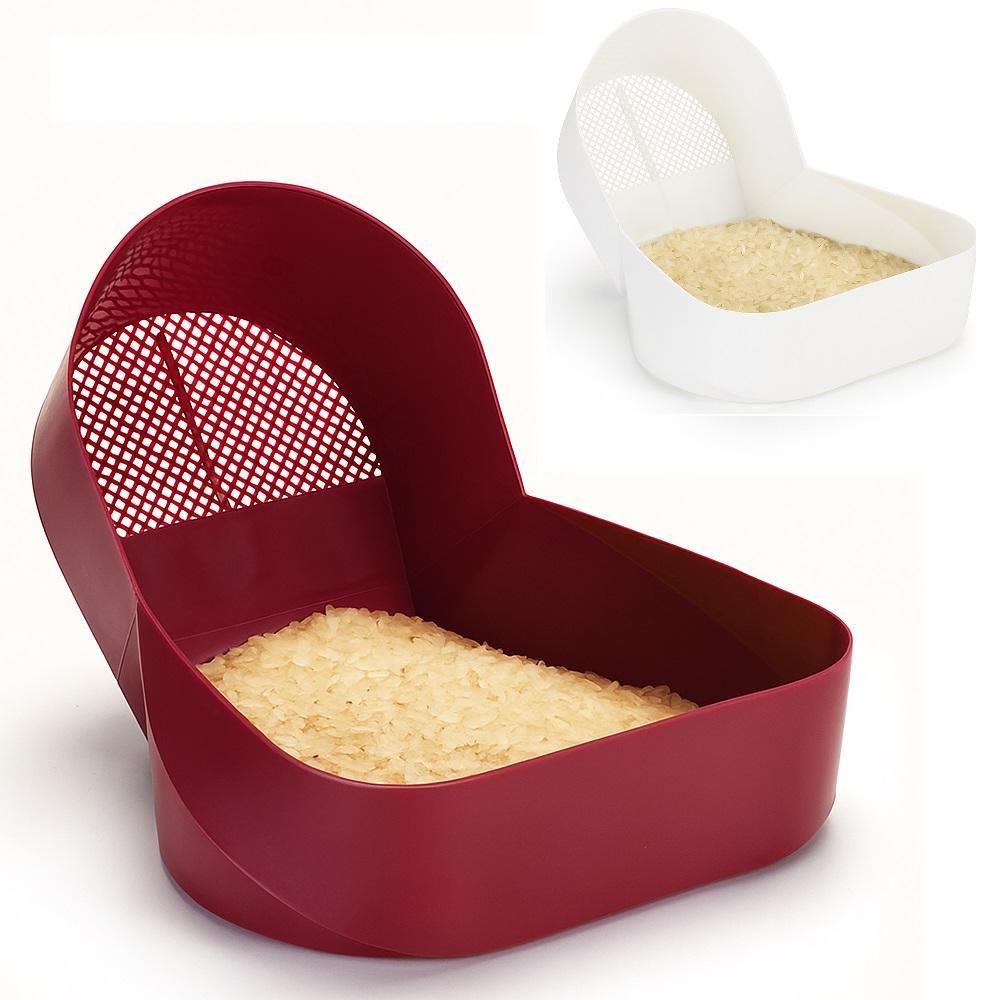 Escorredor Lavador de Arroz MB para Grãos Frutas Legumes e Verduras Plástico Resistente com Design Anatômico