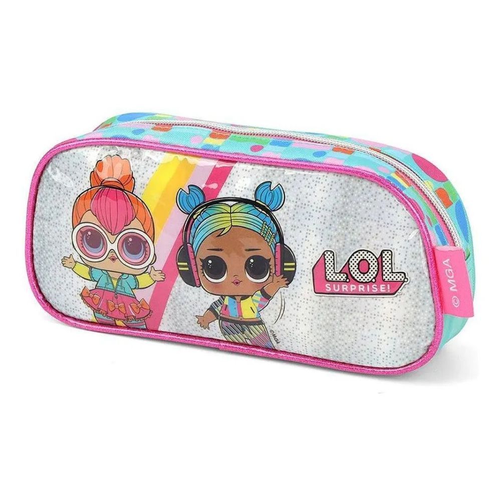 Estojo Escolar Simples Luxcel Infantil LOL Surprise com Zíper 1 Unidade