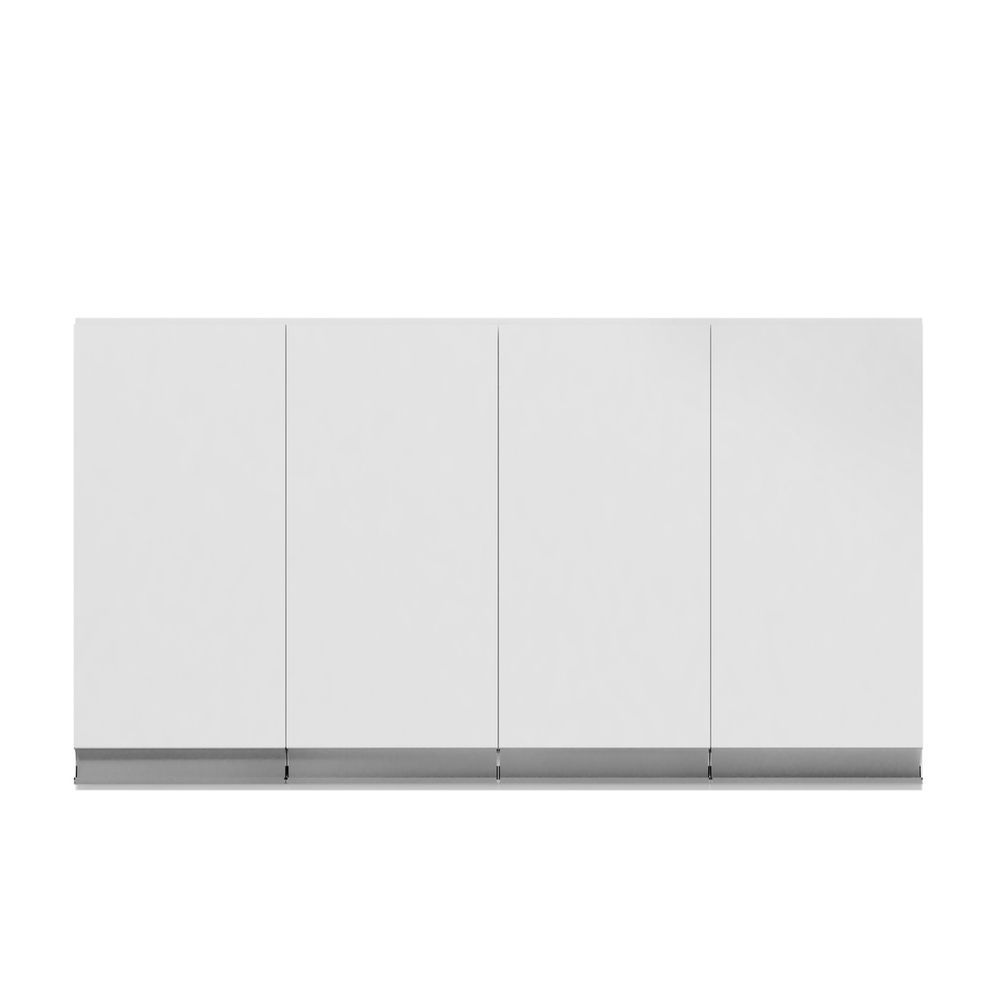 Aéreo Andréia 4 Portas sem Gavetas MDP 150CM Branco Armário de Cozinha AJL Móveis