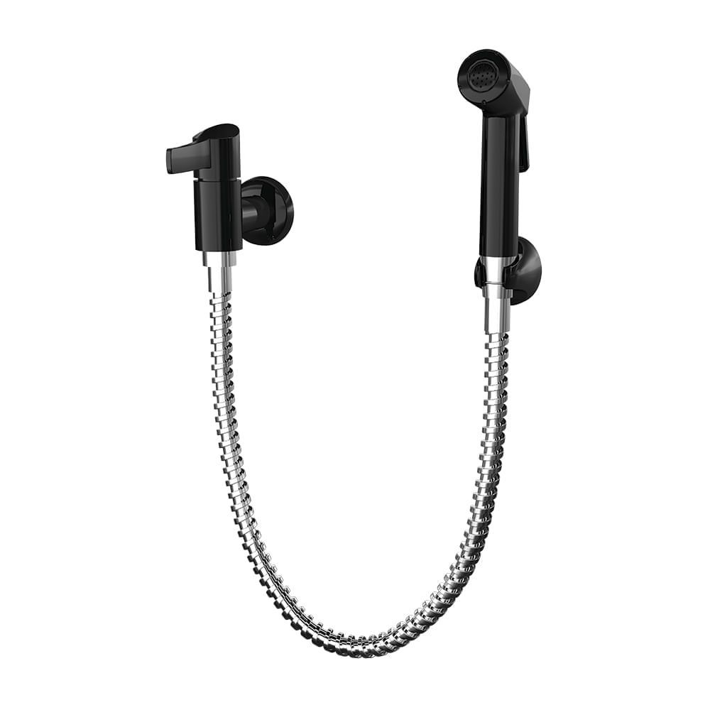 Ducha Higiênica com Gatilho C-04 1984 F26 Acionamento por Gatilho Ergonômico Acabamento Black Matte Preto Lorenzetti