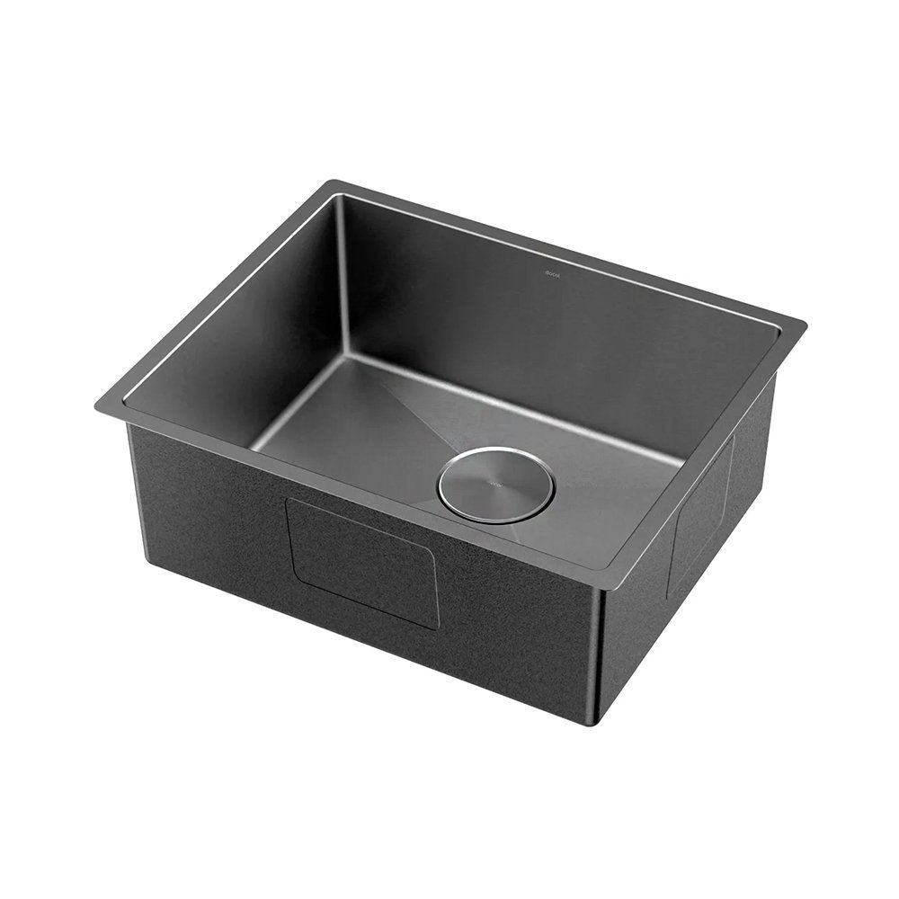 Cuba de Embutir Bistrô Retangular Aço Inox Acetinado Grafite Docol 54CM