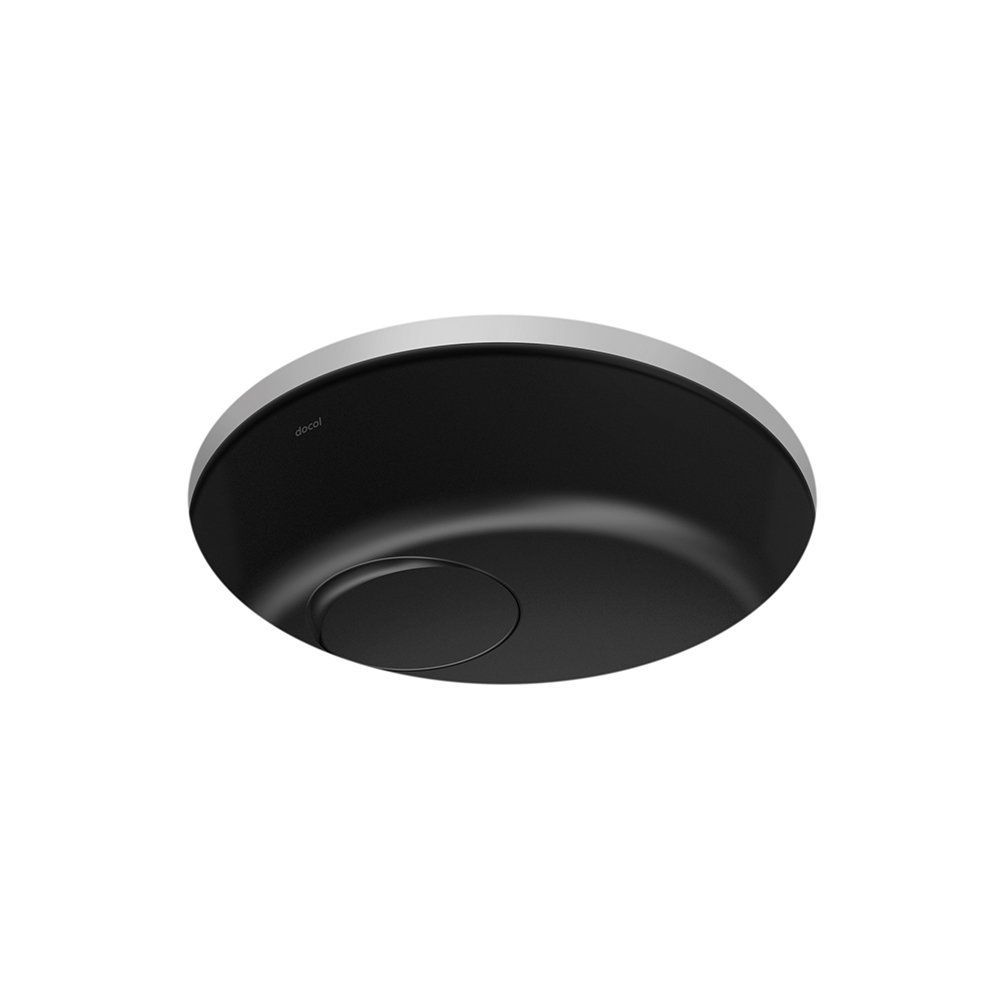 Cuba de Embutir Docolflow 30x30 Redonda Cerâmica com Tampa para Válvula Oculta Branco Docol