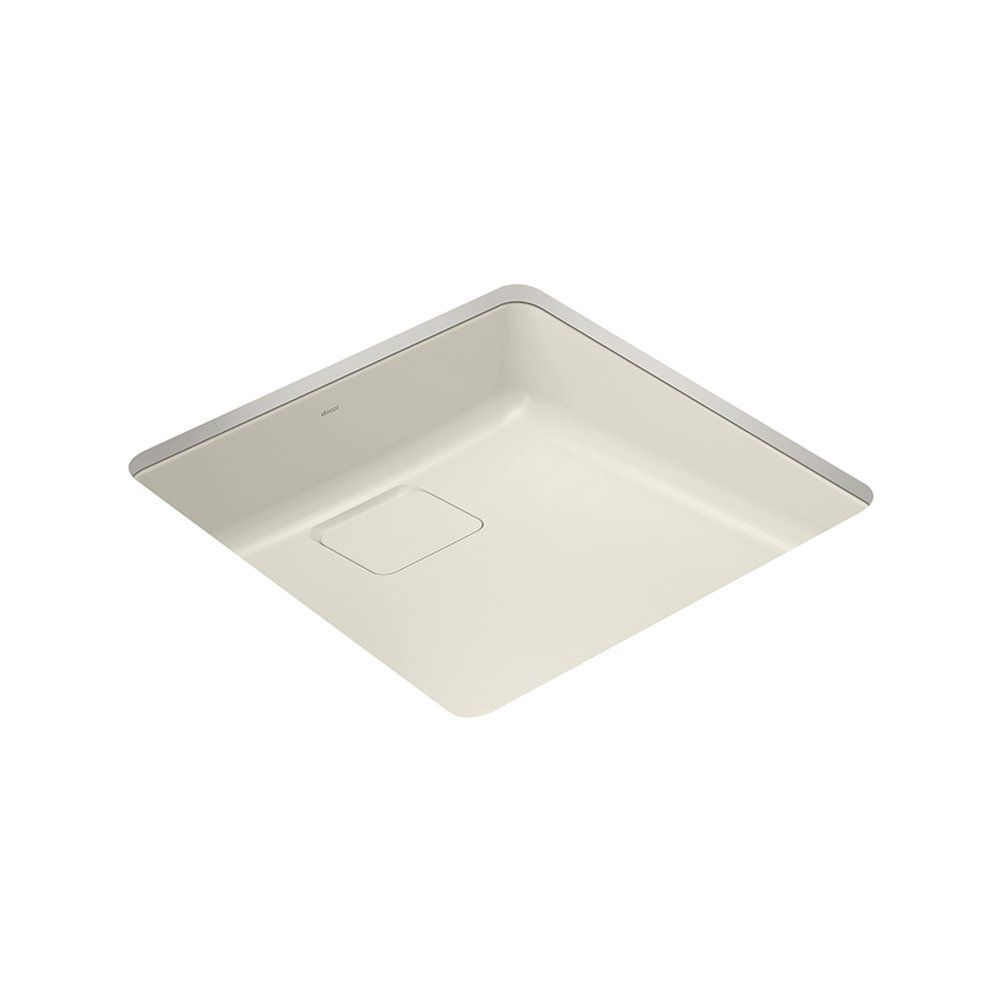 Cuba de Embutir Docolflow 40x40 Quadrada Cerâmica Brilhosa Areia Docol 40CM