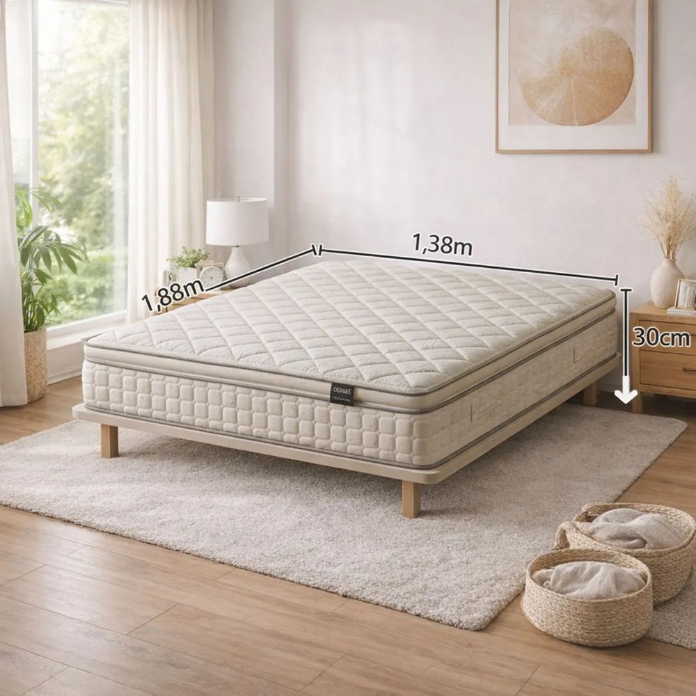 Lençol de Baixo Avulso Casal Micropercal 600 Fios 100% Poliéster com Elástico Rosa Clara Luz Decora 138CM