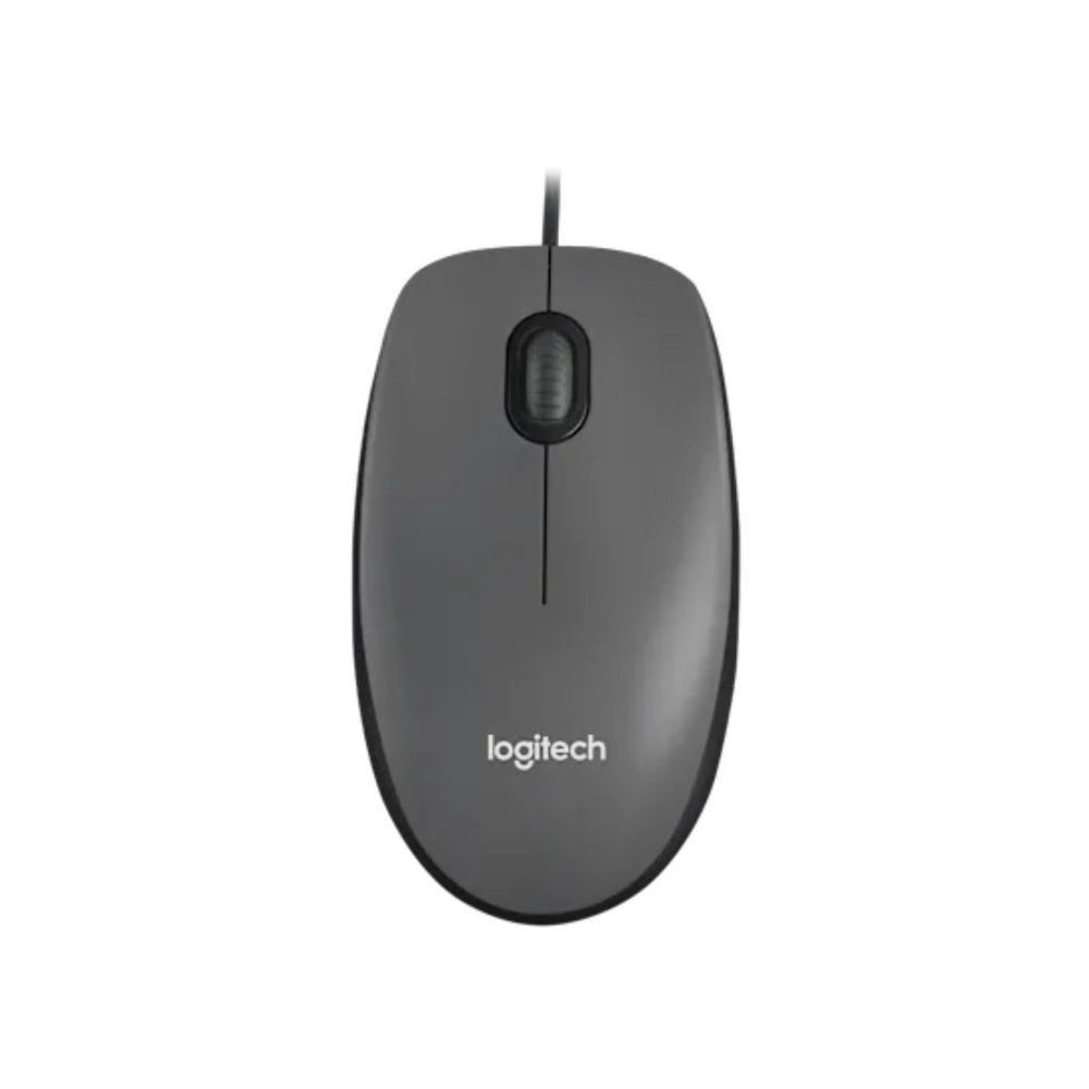 Mouse Logitech M90 com Fio Usb Rastreamento Óptico Preto com Design Ambidestro e Navegação Suave 110CM