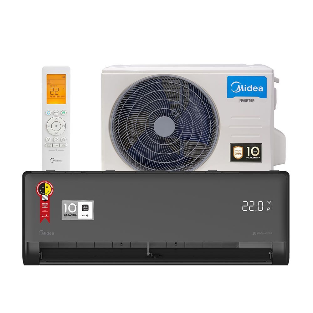 Ar Condicionado Split Inverter Midea AI Ecomaster 12000 BTUS Quente e Frio 220V 42EMVQA12M5