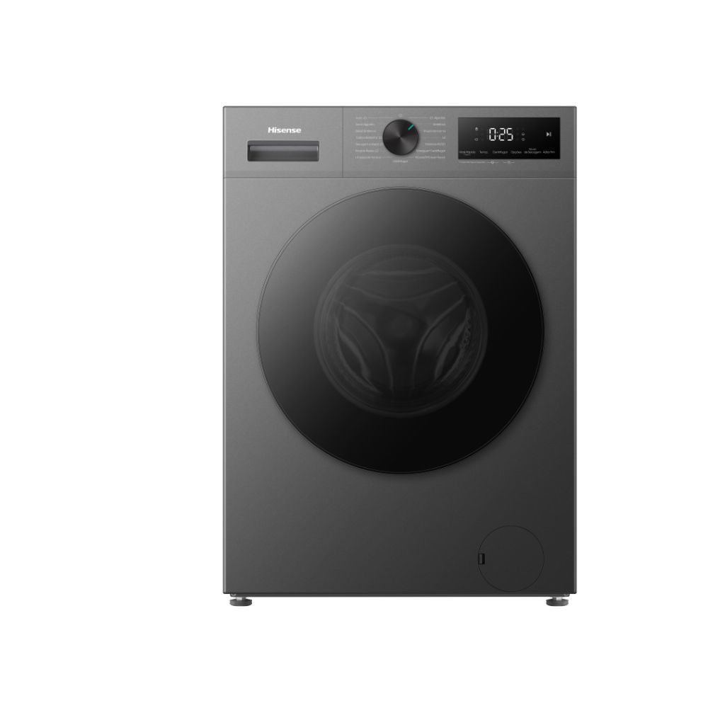 Lava e Seca Hisense Wd1i 11kg 7kg com Vapor Ibubble Ijet Spray Steam Refresh Titânio 220V